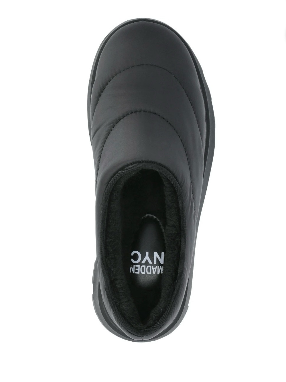 Madden NYC Women’s Black Quilted Slip-On Shoe